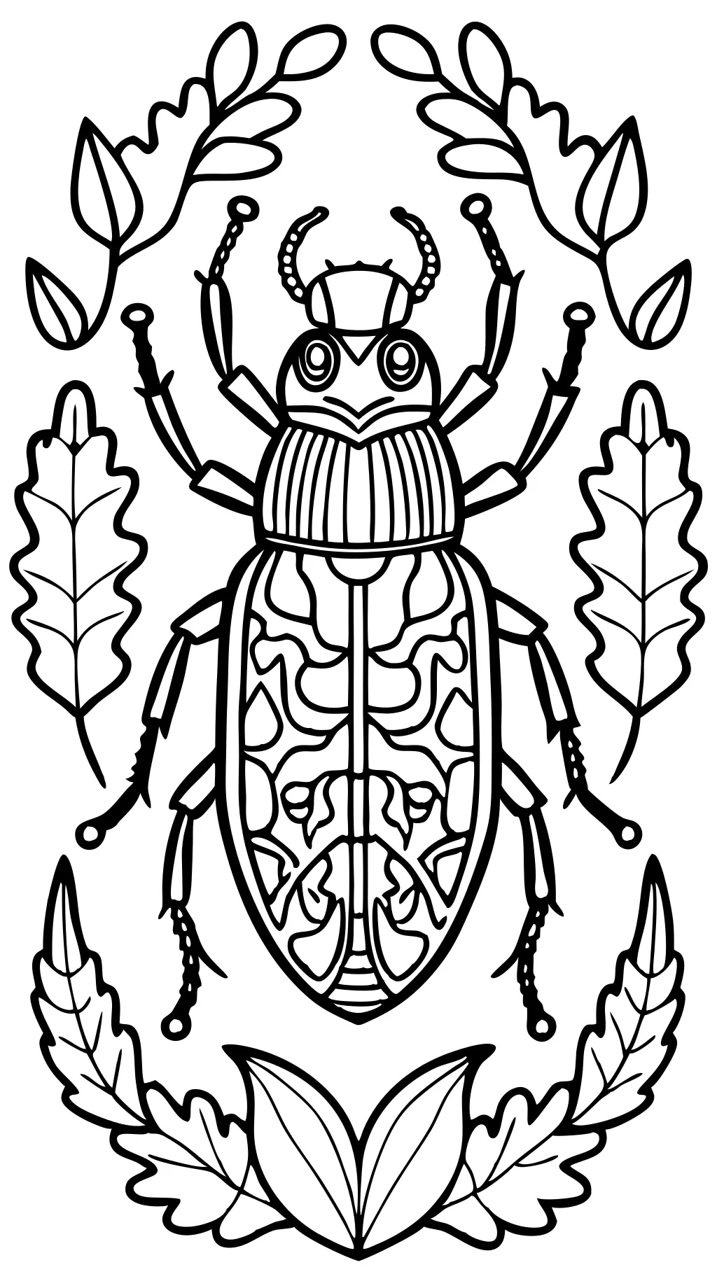 beetle coloring page